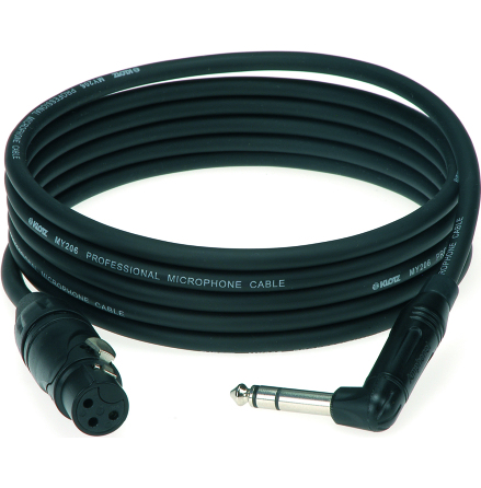 Klotz 3JA1-1A | Balanserad XLR Hona -Vinklad Tele kabel