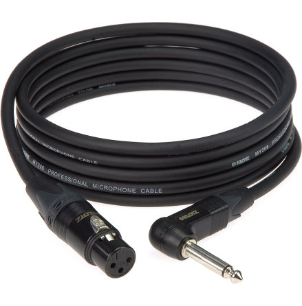 Klotz 3JA1-1M010 | 1,0m balanserad XLR Hona - Vinklad Tele kabel med Neutrik 