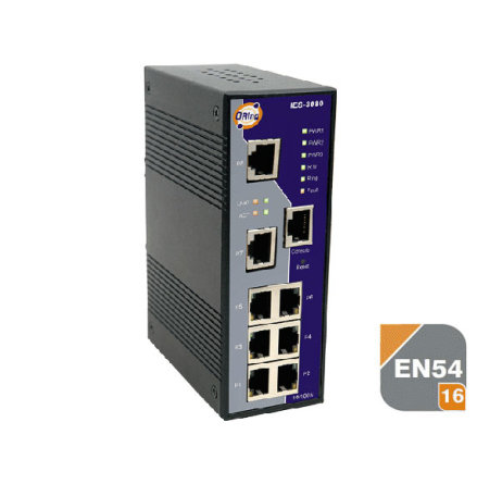 IES-3080 | EN 54-16 Certifierad Switch