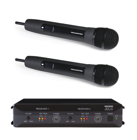 Trantec S4.16RX2HH | Trdlst dubbelsystem med tv handhllna mikrofoner